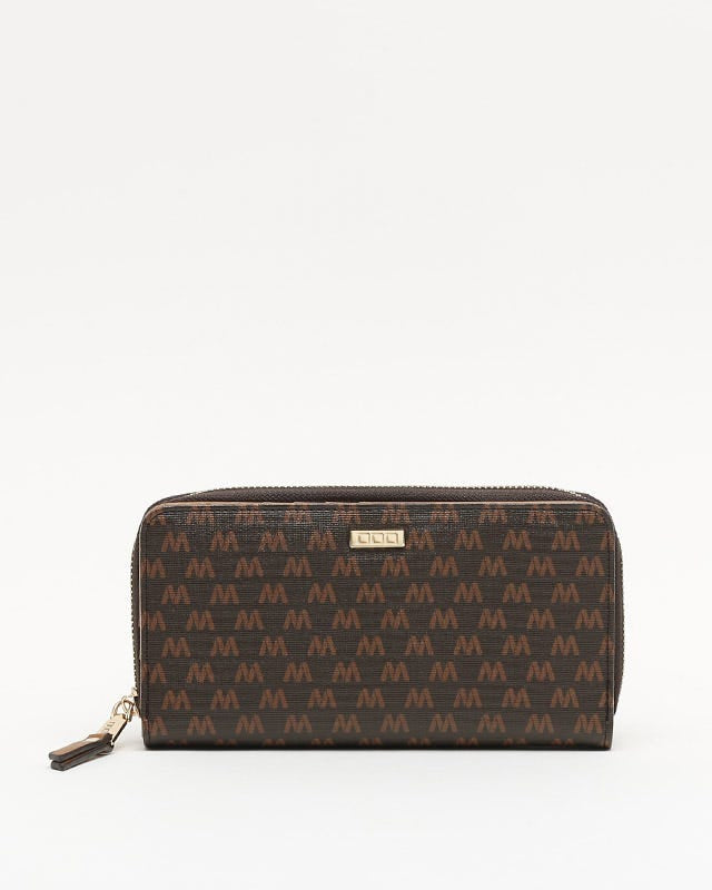 Monogram monedero grande con estampado monogram