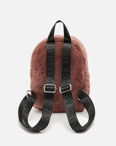 Flauschiger Rucksack mit Felloptik 