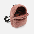 Flauschiger Rucksack mit Felloptik 