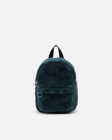 Flauschiger Rucksack mit Felloptik 