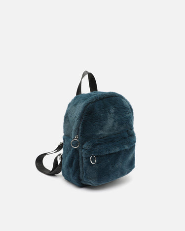 Flauschiger Rucksack mit Felloptik 