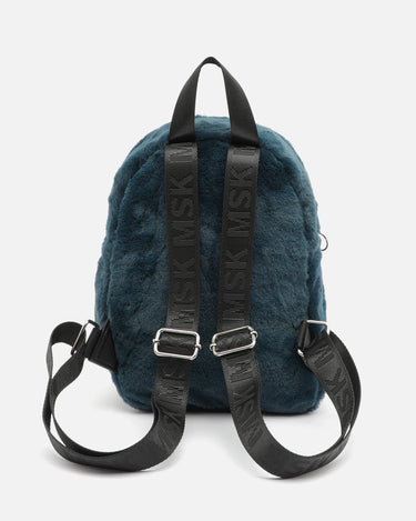 Flauschiger Rucksack mit Felloptik 