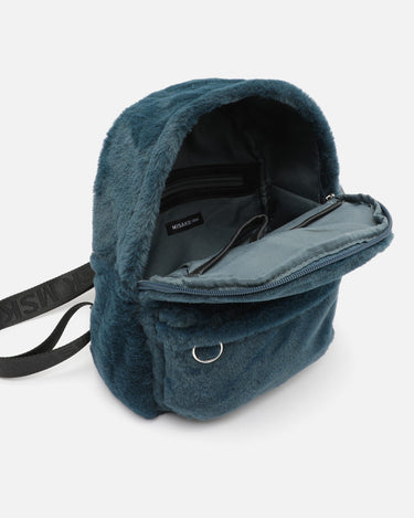 Flauschiger Rucksack mit Felloptik 