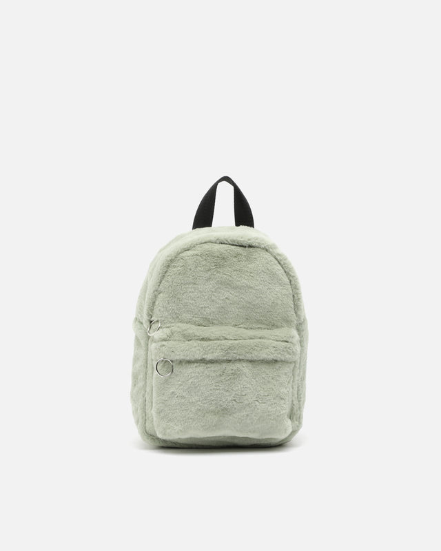 Flauschiger Rucksack mit Felloptik ED.