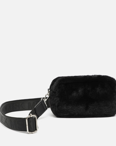 Petit sac bandoulière en fausse fourrure effet poil 