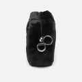 Petit sac bandoulière en fausse fourrure effet poil 