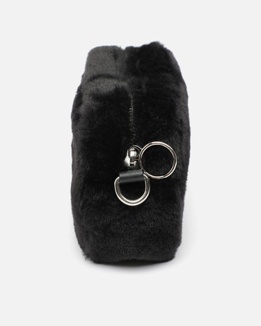 Petit sac bandoulière en fausse fourrure effet poil 