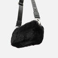 Petit sac bandoulière en fausse fourrure effet poil 