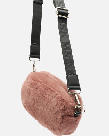 Petit sac bandoulière en fausse fourrure effet poil 