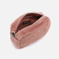 Petit sac bandoulière en fausse fourrure effet poil 