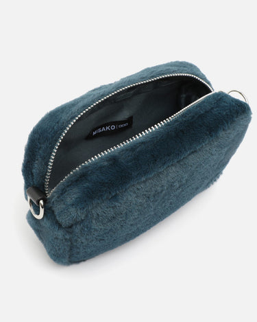 Petit sac bandoulière en fourrure effet poil 