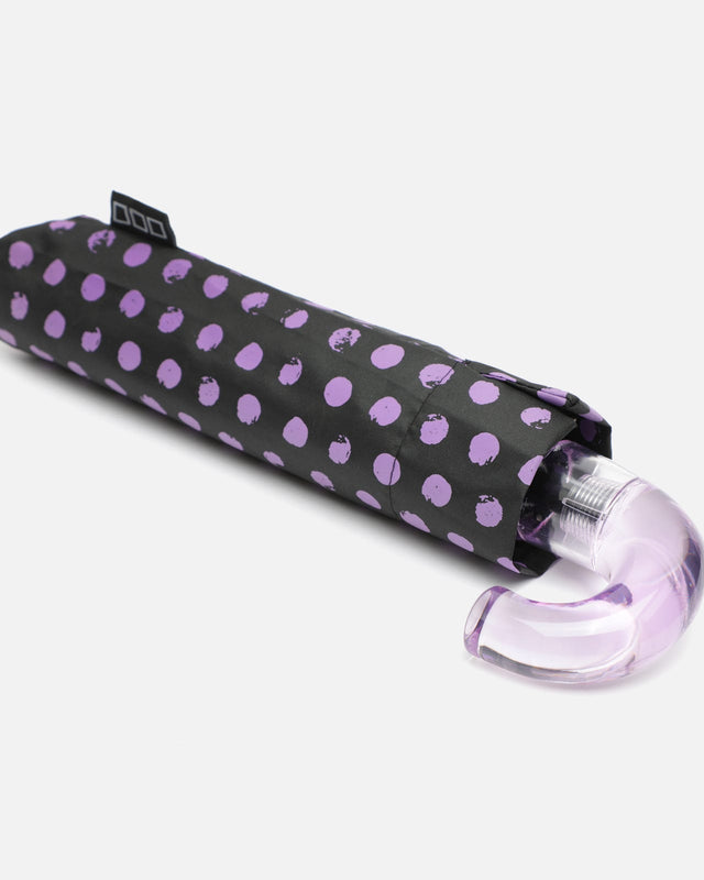 Lila Parapluie avec motif à pois