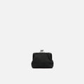 Poof nylon coin purse with clasp closure 