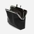 Poof nylon coin purse with clasp closure 