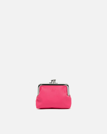 Nylon coin purse with clasp closure 