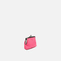 Nylon coin purse with clasp closure 