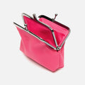 Nylon coin purse with clasp closure 