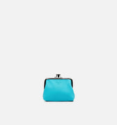 Poof nylon coin purse with clasp closure 