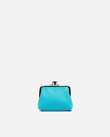 Poof nylon coin purse with clasp closure 