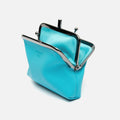 Poof nylon coin purse with clasp closure 