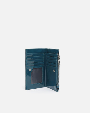 Revi portefeuille moyen en cuir verni 