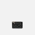 Revi patent leather double-zip coin purse 