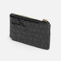 Revi patent leather double-zip coin purse 