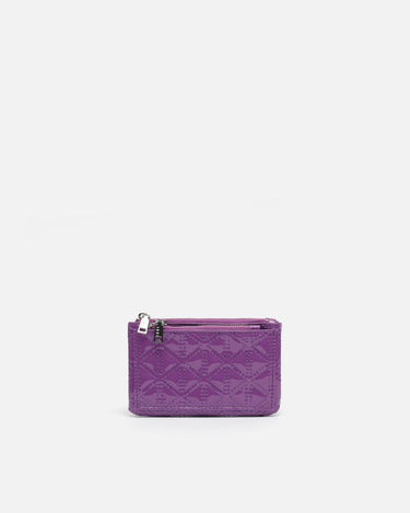 Revi patent leather double zipper coin purse 