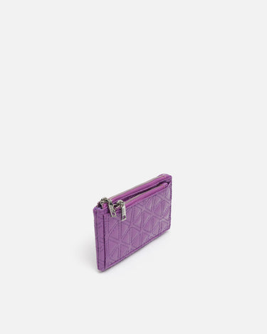 Revi patent leather double zipper coin purse 