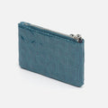 Revi patent leather double-zip coin purse 