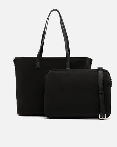 Delora torba na laptopa shopper z odpinanym nylonowym pokrowcem (13,3") 