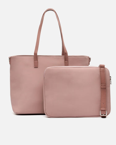 Delora torba na laptopa shopper z odpinanym nylonowym pokrowcem (13,3") 