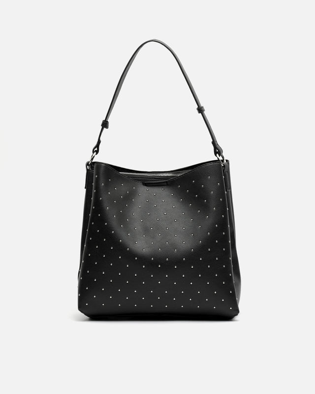 Nicoleta mala hobo com alça tiracolo e detalhes metálicos ED.