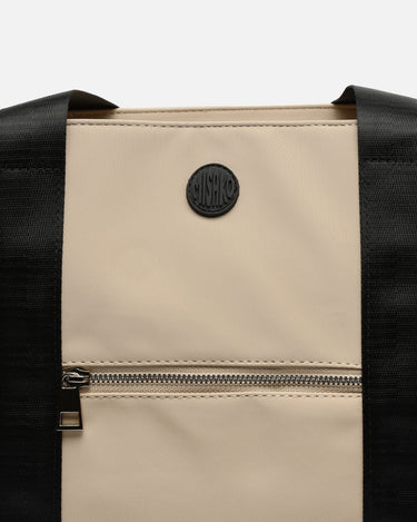 Austeru large nylon shopper bag with tablet pocket 
