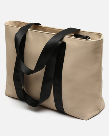 Austeru large nylon shopper bag with tablet pocket 