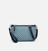 Monogri bolso bandolera pequeño con asa de mano y estampado monogram 