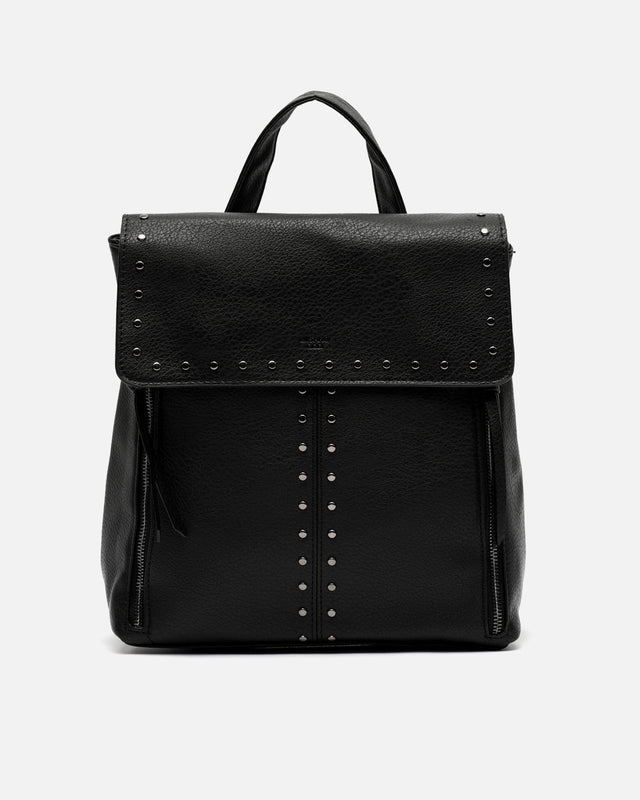 Licha rugzak met klep en metalen details
