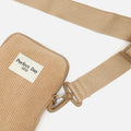 Leonci bolso bandolera mini para móvil con tejido de pana 
