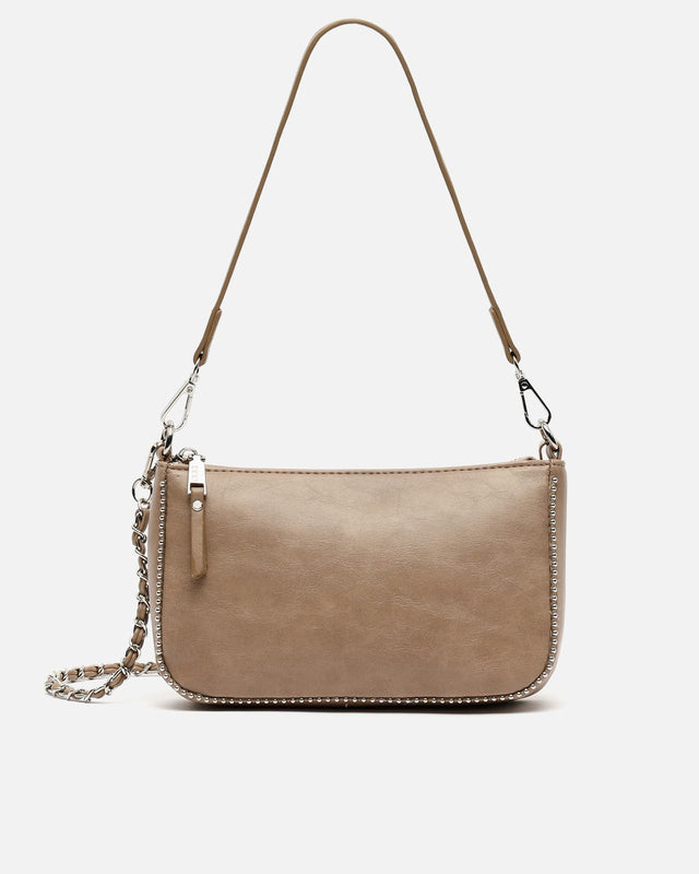 Sibila kleine schoudertas met schouderriem en metallic details