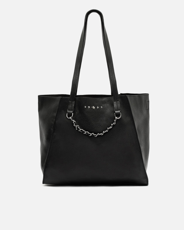 Yaku borsa shopper grande con dettagli metallici ED.