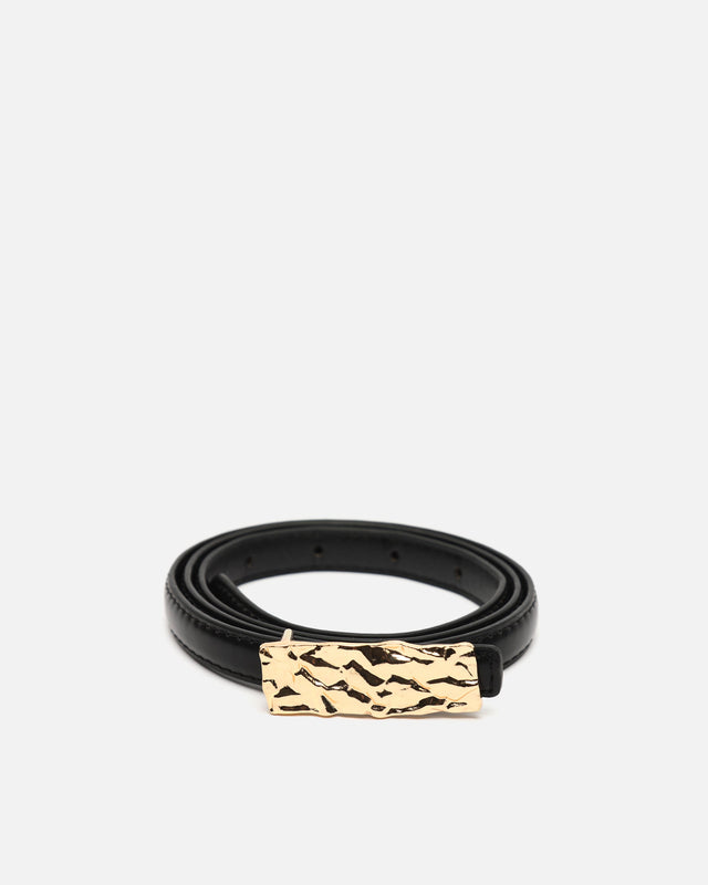 Lilia ceinture fine unie avec boucle ED.