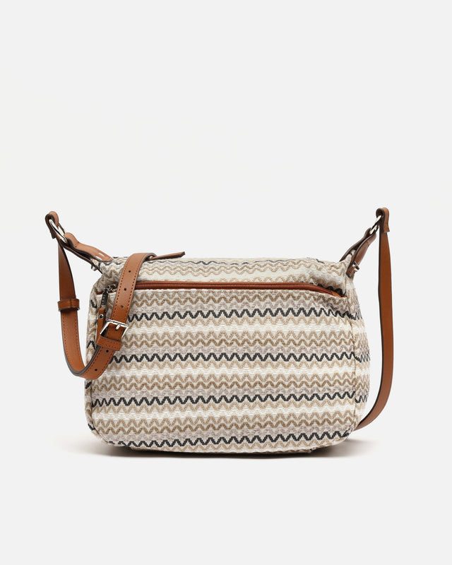 Tarvosi borsa a tracolla con stampa jacquard 