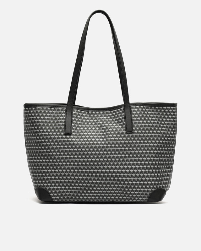 Metri borsa shopper grande con stampa e borsa interna estraibile ED.