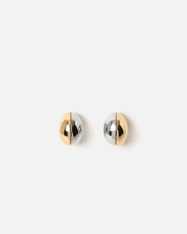 Vira boucles d'oreilles rondes bicolores ED.