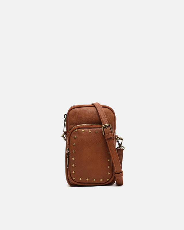 Aniada sac bandoulière mini pour téléphone portable avec détails métalliques ED.