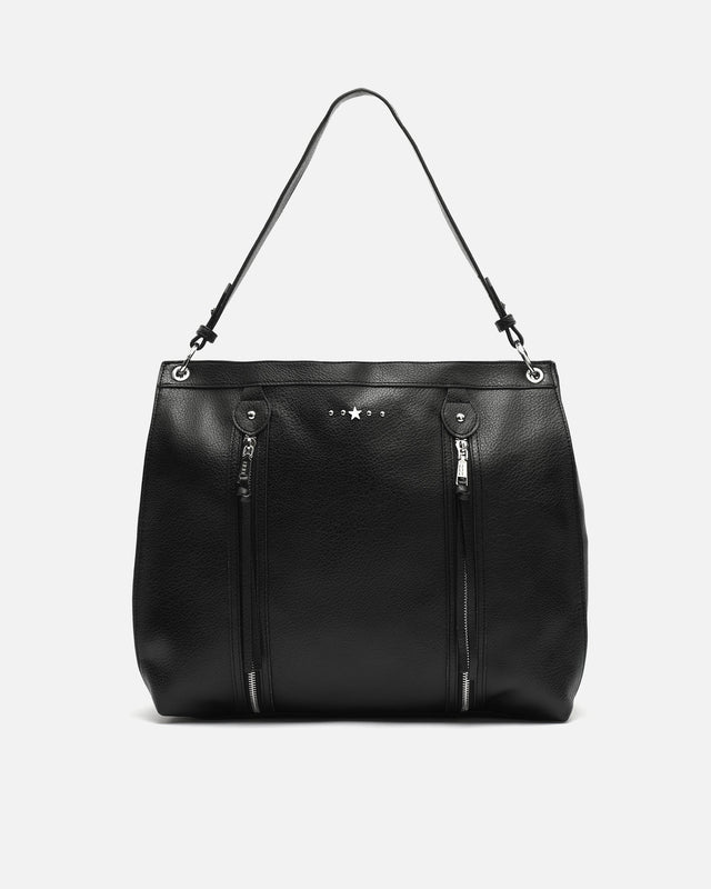 Zabali grand sac à épaule avec détails métalliques