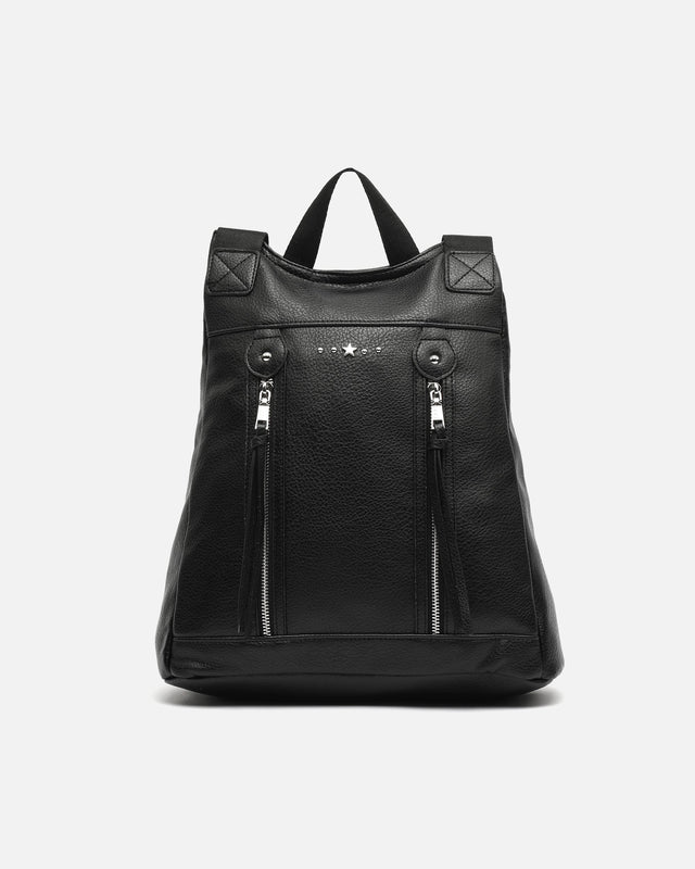 Zaba anti-theft backpack with metallic details 