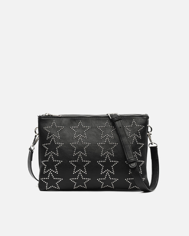 Estre bolso bandolera con detalles metálicos en forma de estrellas