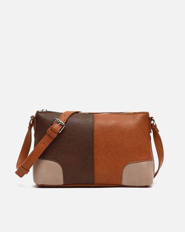 Quini small patchwork print shoulder bag 