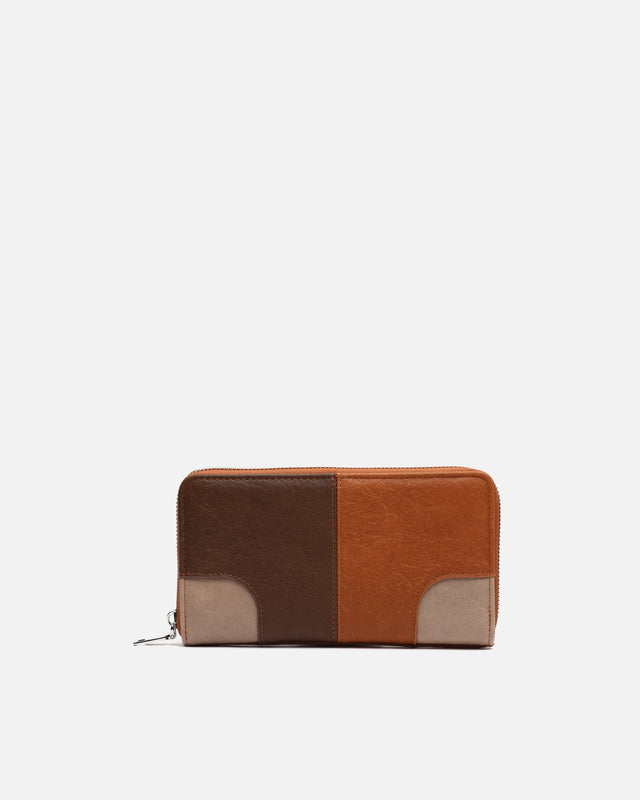Quini grote portemonnee met patchworkprint 